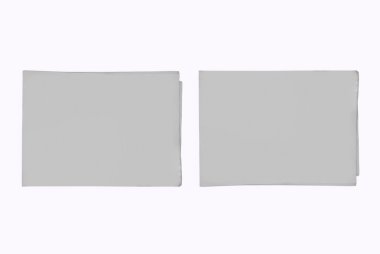 Mock-up gazete kapak üzerinde izole arka plan.