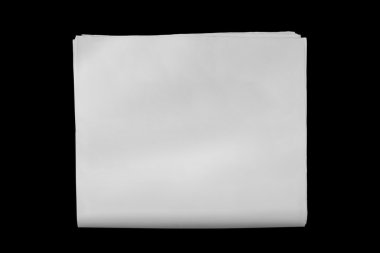 Arka plan üzerinde izole mock-up gazete kapak şablonu.