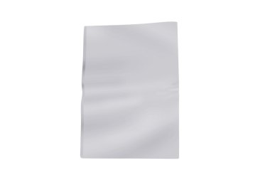 Arka plan üzerinde izole mock-up gazete kapak şablonu.