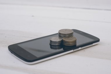 Mobil hizmetler için ödeme para telefon.