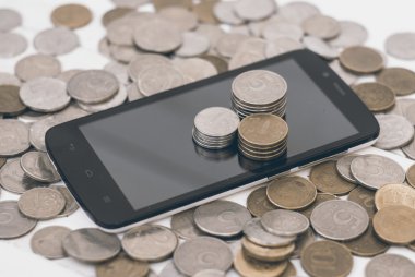 Mobil hizmetler için ödeme para telefon.