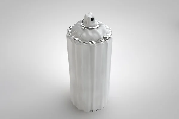 Pulverizador em fundo claro. latas de renderização 3D . — Fotografia de Stock