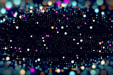 Mermilerle canlı renklerde soyut teknolojik arkaplan