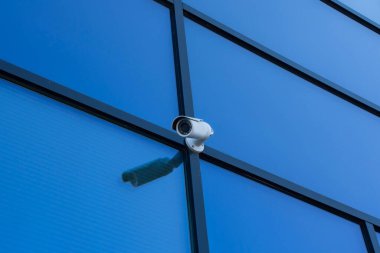 CCTV izleme. Nesne koruması için açık hava güvenlik kamerası