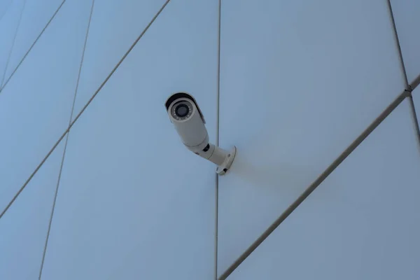 Övervakning Videoövervakningskamera För Skydd Föremål Utomhus — Stockfoto