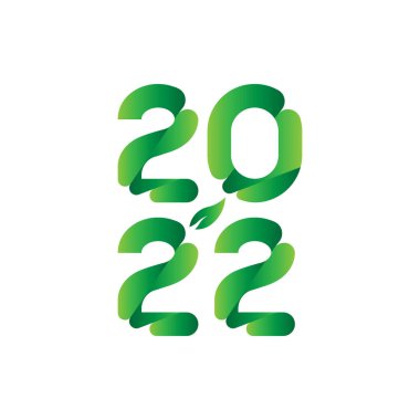2022 yılının orijinal yazıtları. Düz Vektör İllüstrasyonu EPS10
