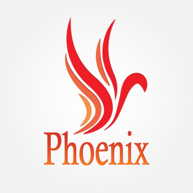 Phoenix kuş hisse senedi vektör