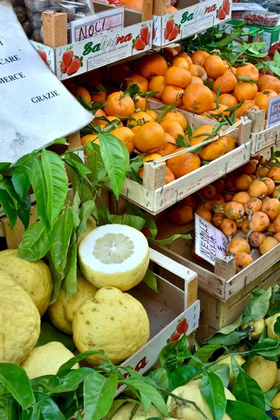 Färsk frukt på jordbrukarna marknaden — Stockfoto