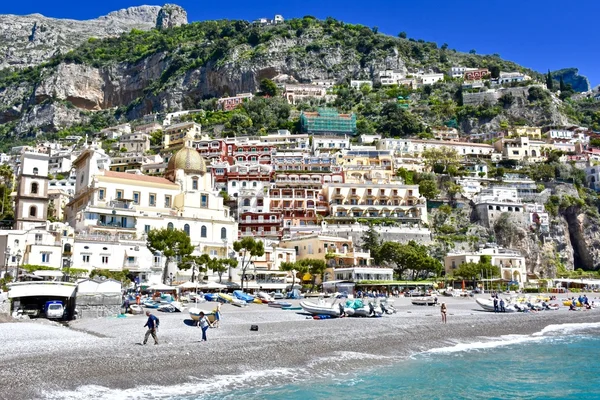 Pobřežní městečka Positano Itálie — Stock fotografie