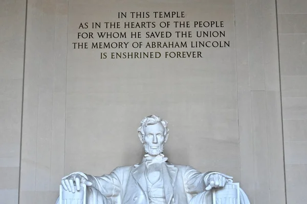 Lincoln memorial at the National Mall — Stock Photo, Image