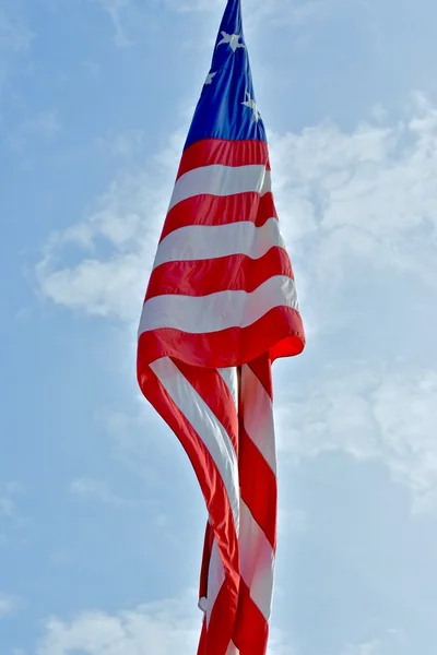 旗のポールの米国旗 — ストック写真