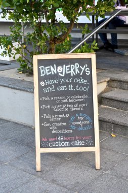 Ben ve Jerry's dondurma işareti