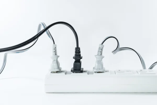 The power strip with  plug — Stock Photo, Image