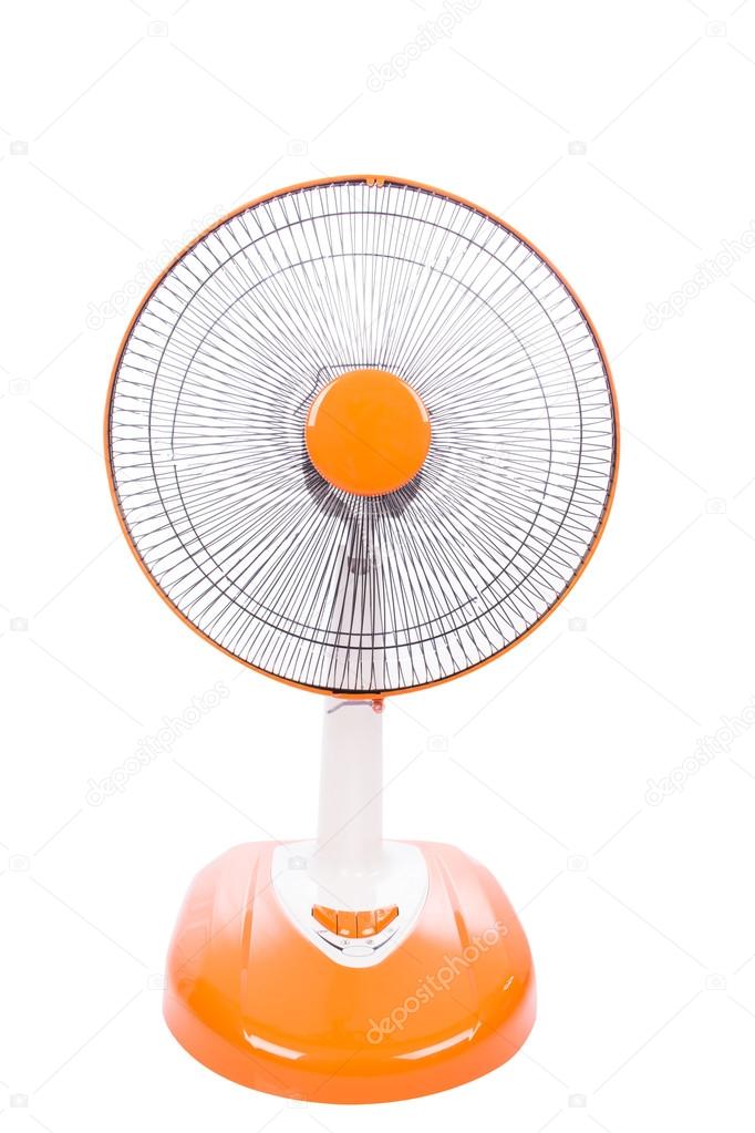 orange fan isolate background