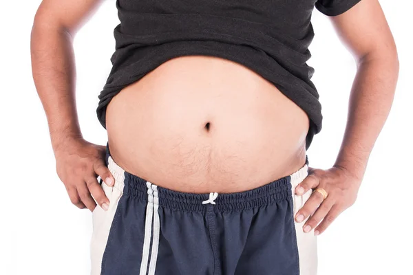 Test ember kövér hasa — Stock Fotó