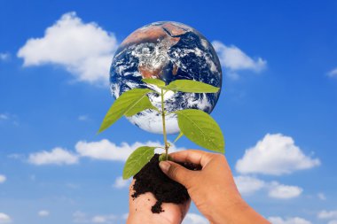 Kavram dünya çevre günü, küresel kredi Nasa