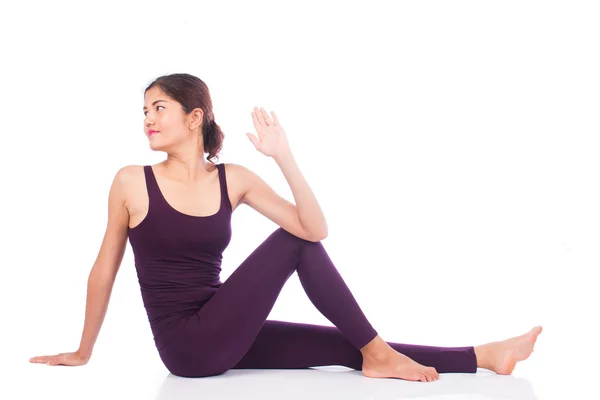 Mulheres bonitas ioga exercício — Fotografia de Stock