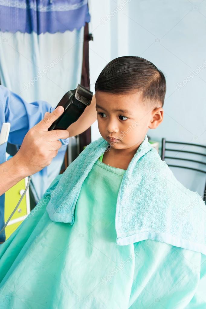 Cute Little Boy Haircut Stock Photo C Ruttapum2 116836600