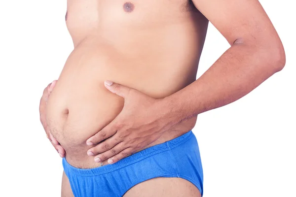 Test ember kövér hasa — Stock Fotó