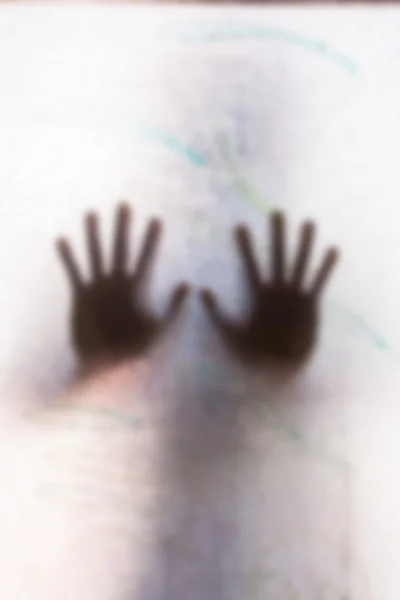 Концепция сексуального насилия, рука человек остановить — стоковое фото