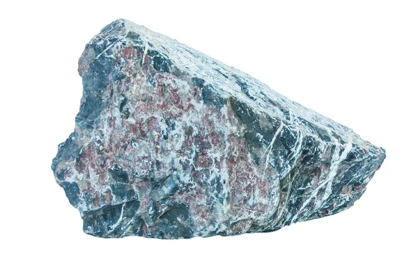 Beyaz arka planda gri kaya