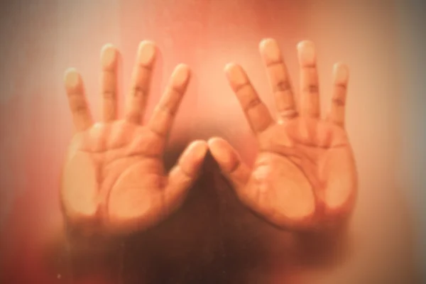 Концепція сексуального насильства, зупинка руки — стокове фото