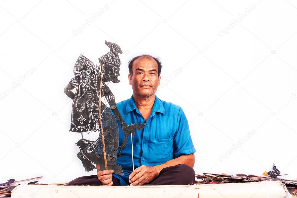 Traditional south of Thailand Shadow Puppet Show