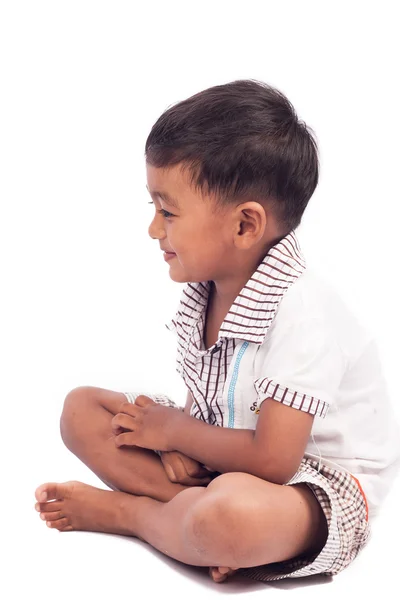 Pequeno menino feliz e sorriso — Fotografia de Stock