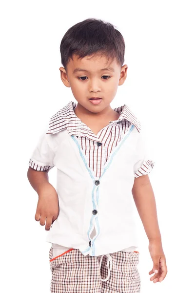 Porträtt av söta skola pojke — Stockfoto