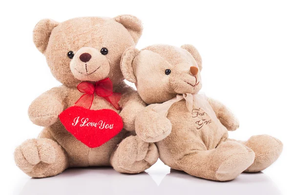 Konzept Valentinstag, liebevoller Teddybär — Stockfoto