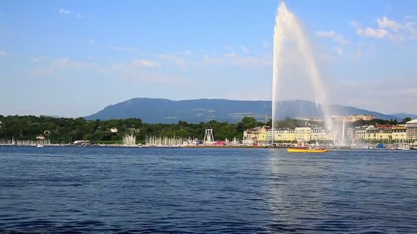 Chillon Castle at Geneva lake, Switzerland — Stock Video