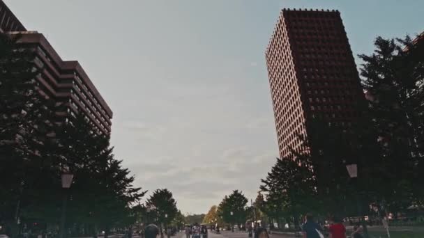 Городской Пейзаж Чуо Токио Нихомбаси Мицукоси — стоковое видео