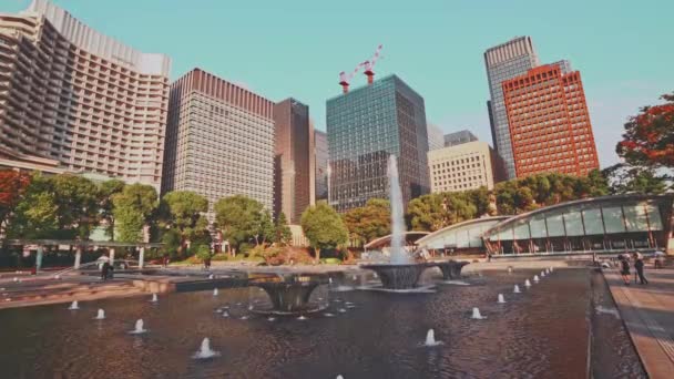 Stadsgezicht Van Chuo Tokyo Nihombashi Mitsukoshi — Stockvideo