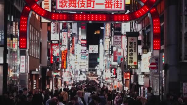 People Street Tokyo Japan — Stock Video