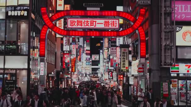 Люди Улице Tokyo Япония — стоковое видео