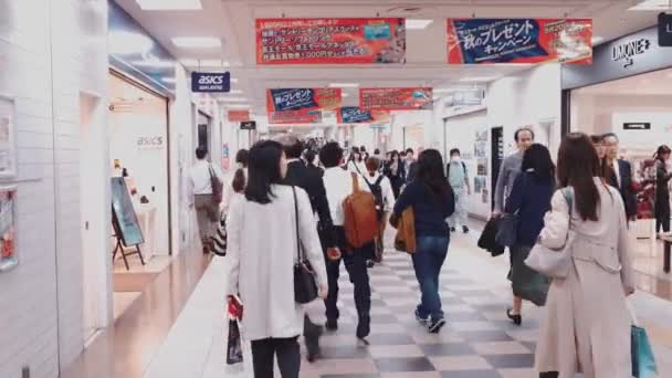 Asiático Pessoas Metrô Tóquio Japão — Vídeo de Stock