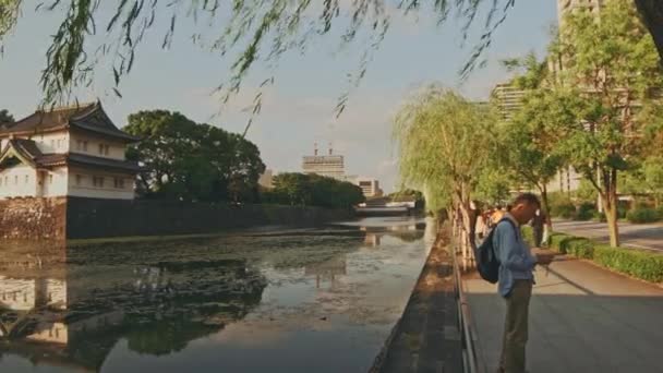 Odawara Castle Era Situato Nel Centro Della Città Odawara Giappone — Video Stock