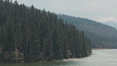 Shangri-La Yunnan Çin 'deki Shudu gölü ve ormanıyla birlikte İHA görüntülerinin üzerinden uçtu.