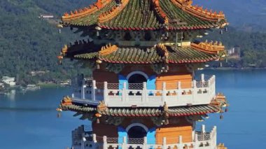 Nantou 'daki Pa Cien Pagoda, Tayvan Pacien pagoda, Güneş Ay Gölü, Nantou, Tayvan