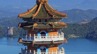 Nantou 'daki Pa Cien Pagoda, Tayvan Pacien pagoda, Güneş Ay Gölü, Nantou, Tayvan