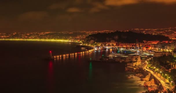 Mooi Cityscape op twiligt tijd (nacht tot dag ) — Stockvideo