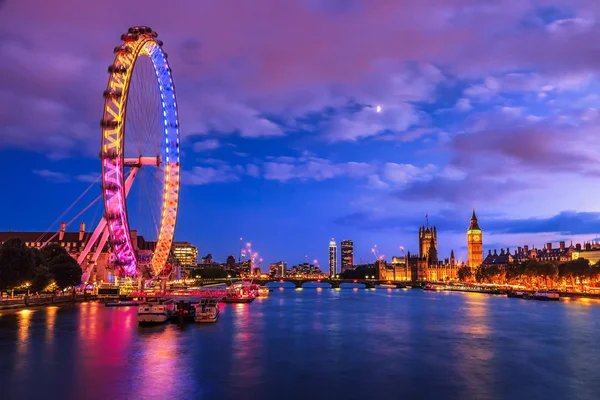 Město Westminster den do noci — Stock fotografie