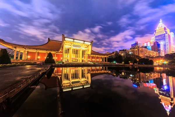 Sun Yat Sen Memorial Hall, gece, Taipei, Tayvan
