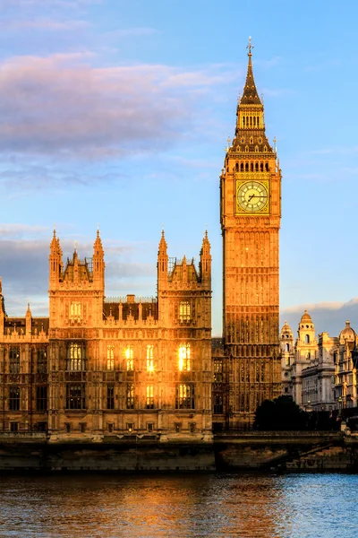 Şafak, Westminster, Londra, İngiltere, Big Ben'e ve Parlamento evleri