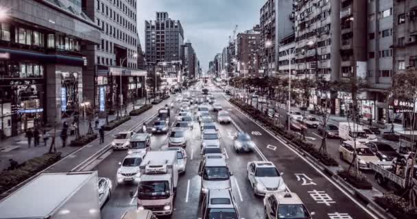 TimeLapse város Taipei, Tajvan — Stock videók