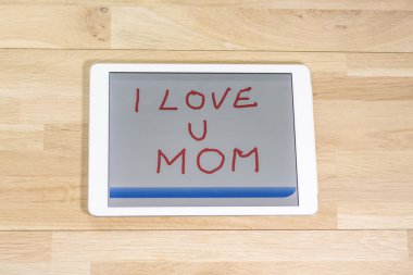 Anneler günü bir tablet çizim