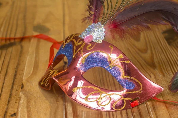 Red and blue carnival mask — Stock Photo, Image