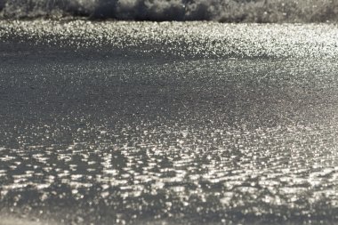 Okyanus kıyısında kumlu plajı ile 