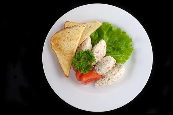 Polpette di granchio e riso — Foto Stock