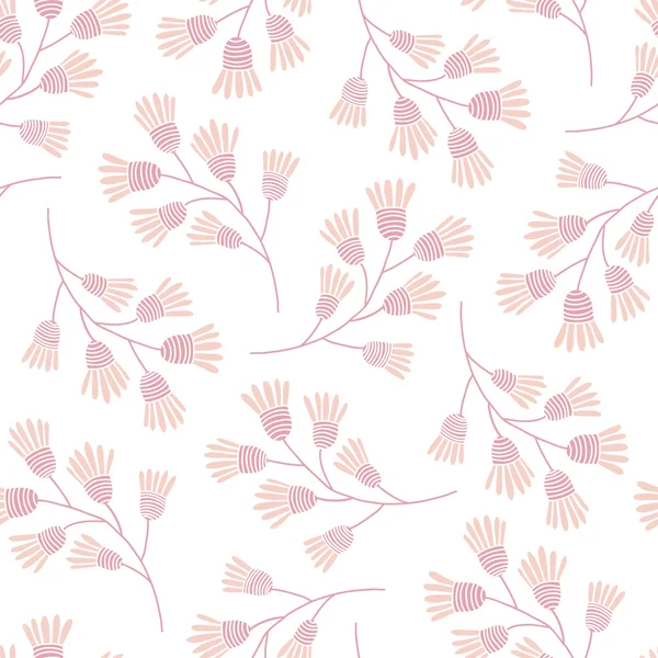 Patrón vectorial floral rosa — Vector de stock